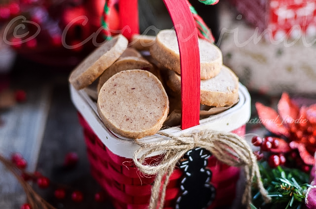 Cranberry Orange Shortbread Cookies