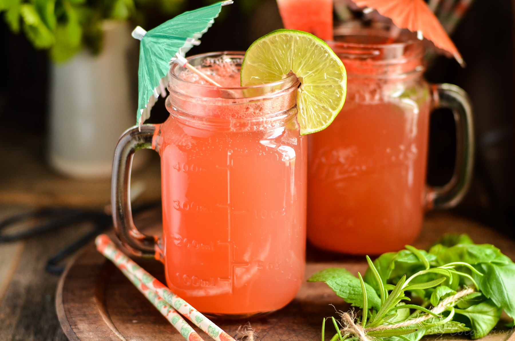 Watermelon Lime Soda - Summer Cooler to beat the heat